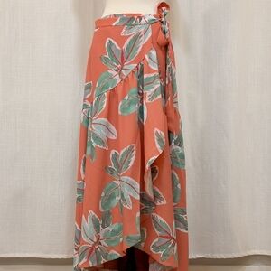 NWT Floral Wrap Tiered Skirt Anthropologie